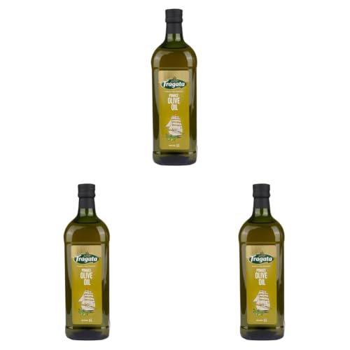 Image of Fragata Pomace Olive Oil 1 Litre All purpose cooking oil for everyday Indian cooking | Ideal for deep frying, roasting, baking (Pack of 3)