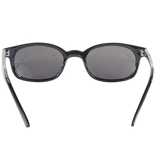 2 Pairs of Pacific Coast Sunglasses X-KD's Biker Sunglasses Black Frames with Smoke & Yellow Lenses4