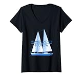 Photo Gallery donna summerland key florida nautico marinaio maglietta con collo a v Photo Gallery donna summerland key florida nautico marinaio maglietta con collo a v