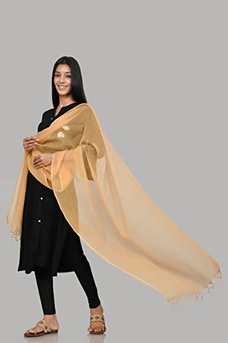 Image of Women's Self Design Cotton Kota Doria Dupatta