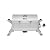 Grills House Stainless Steel Portable Grill with Two Handles and Travel Locks, Tabletop Propane Gas Grill with Folding Legs, 10000 BTU, for Picnic Cookout, GT2001, Silver