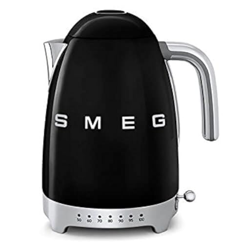 Smeg KLF04BLUK Variable Temperature Kettle 3D Logo Black Amazon price