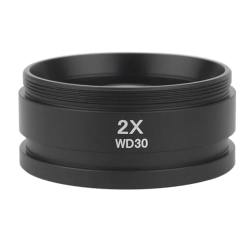 顕微鏡キット WD165 0.5X 0.7X 0.75X 1.5X 2.0X 補助レンズ糸 48 ミリメートルバーローレンズ実体顕微鏡用 顕微鏡レンズアダプター(2.0X)