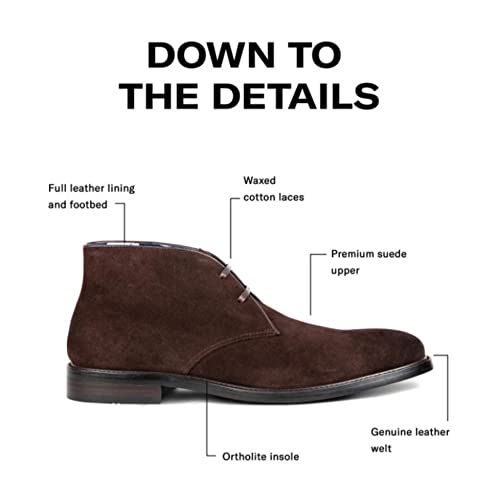 Image of Blake McKay Toby Men's Casual Two Eyelet Desert Chukka Boots Handcrafted with Premium Soft Suede Upper and Durable Rubber Sole.