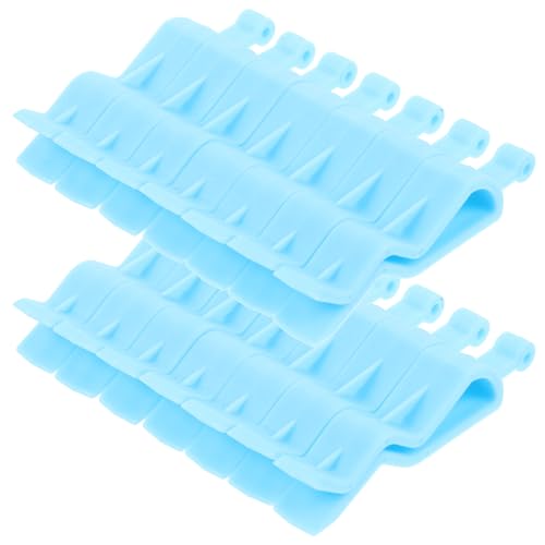 MAGICLULU Pinzas para Bolsas de Basura de Plástico Azul 20 Unidades Clips para Cubos de Basura Soporte para Bolsas en Cocina y Hogar Fijación Segura y Práctica