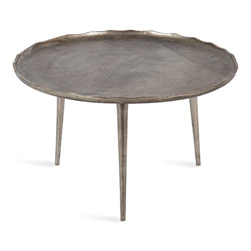 image for Kate and Laurel Alessia Modern Round Metal Coffee Table, 26 x 26 x 16,