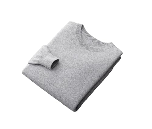 Men's 100 Percent Cashmere Knitted Sweater Casual Winter Crew Neck Long Sleeve Pullover