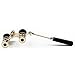 Kingscope 3X25 Vintage Opera Glasses Binoculars for Theater Musical Concert (Lorgnette, Black, with Handle)