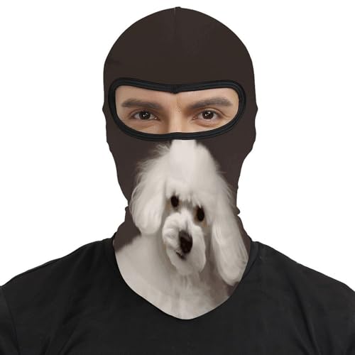 Balaclava para Ski para Hombres y Mujeres con Estampado de Caniche Francés, Máscara Facial Térmica para Clima Frío, Equipo para Motocicleta y Ski, Máscara de Invierno para Mujeres y Hombres miniatura 2