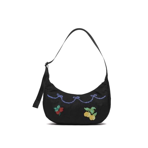 Image of Medium Nylon Crossbody Crescent Bag: Slouchy Style Shoulder Casual with Adjustable Strap