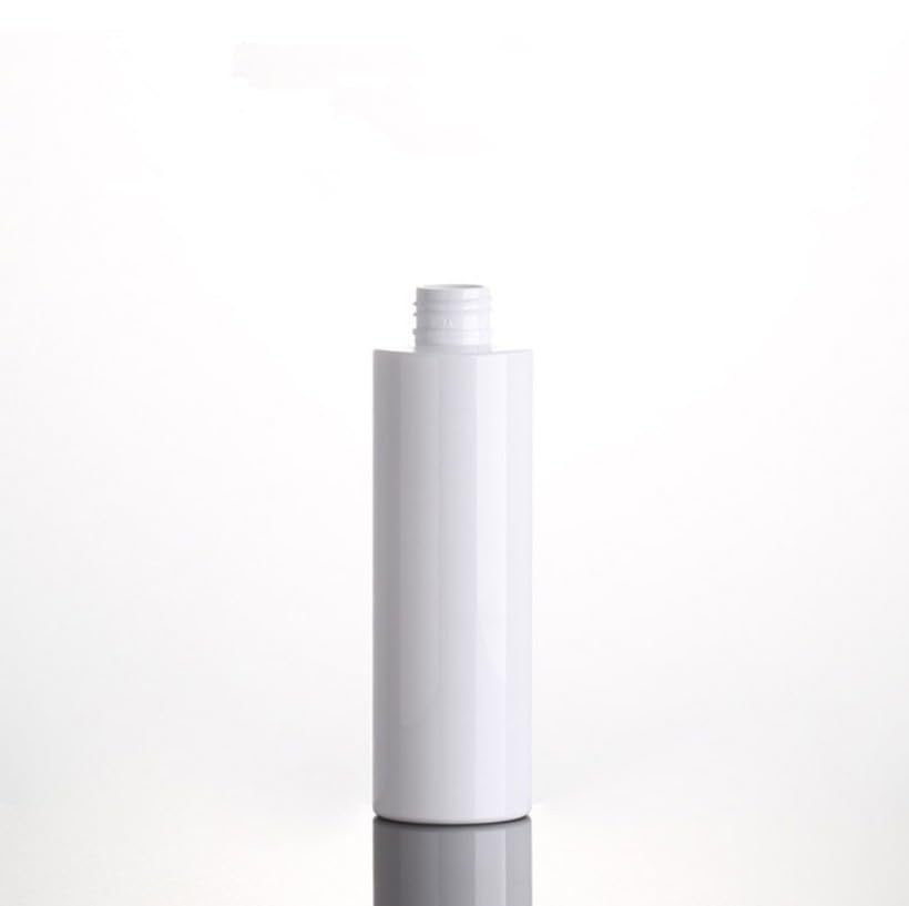 Białe butelki PET do wielokrotnego napełniania, 100–200 ml, z pompką, pusty pojemnik na szampon do podróżnego dozownika mydła (srebrna pokrywka, 150 ml)