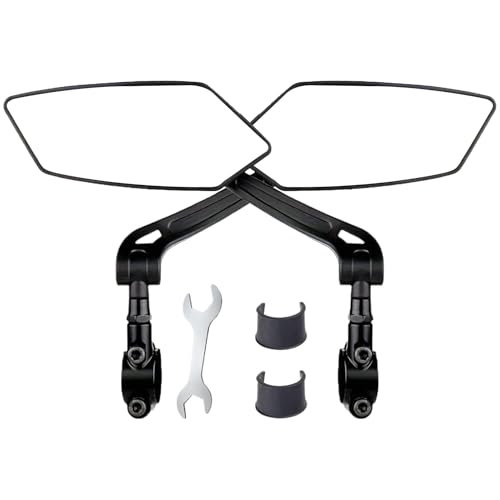 Espejos para bicicleta ideales para viaje en carretera y camping con retrovisor de manillar doble