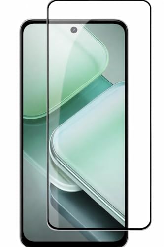 Image of D+ / D plus Compatible with iQOO Z10x 5G / iQOO Z9x 5G Full HD tempered glass Edge to Edge Coverage screen guard protector with installation Cleaning kit
