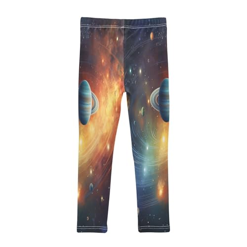 Toddler Girls Leggings Printed Yoga Pants Leggings Starry Sky Planet for Kids2