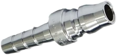 Nitto Kohki Hi Cupla 20PH Quick Connect Pneumatic Coupler Plug, 1/4" Size, Hose Barb, 218 PSI, Steel