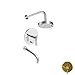 Newport Brass 3-2482BP/24 Priya Tub and Shower Trim Only Pressure Balanced with Diverter, Showerhead and S, Polished Gold
