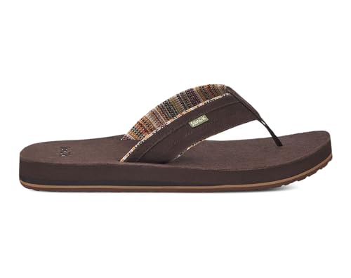 Sanuk Ziggy St Suede - Men Sandals, Brown, 7