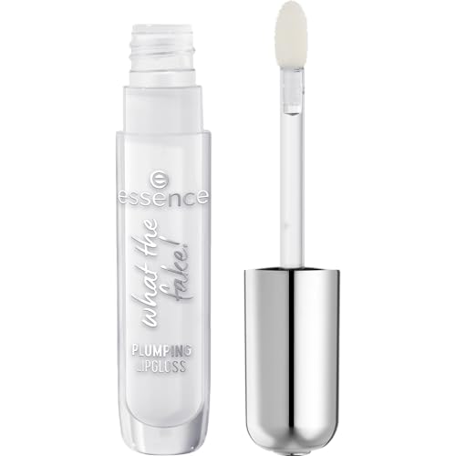 essence | What The Fake! Plumping Lipgloss | High-Shine Glass-Like Finish | Instant Plumping Effect | Infused with Hyaluronic Acid | Vegan & Cruelty Free (100 | Sheer Genius)