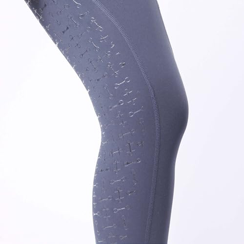 Harrison Howard Women'S Full Seat Silicon Grip Equestrian Breeches Horse Riding Tights High Waisted Leggings For Women Blue Large thumb #4