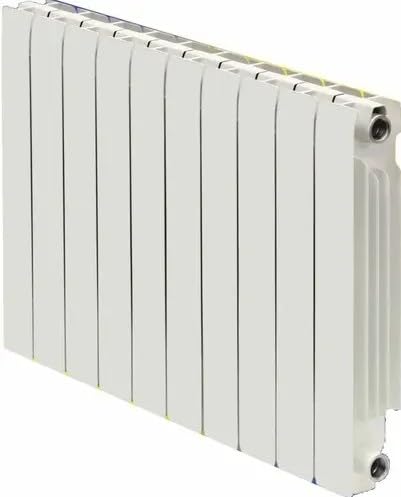 Radiador de Aluminio FERROLI Modelo EUROPA 800C – 10 Elementos | Alta Emisión Térmica, 800 mm, Eficiencia Energética, Conexión Estándar 1” | Calefacción por Agua, Blanco RAL 9010