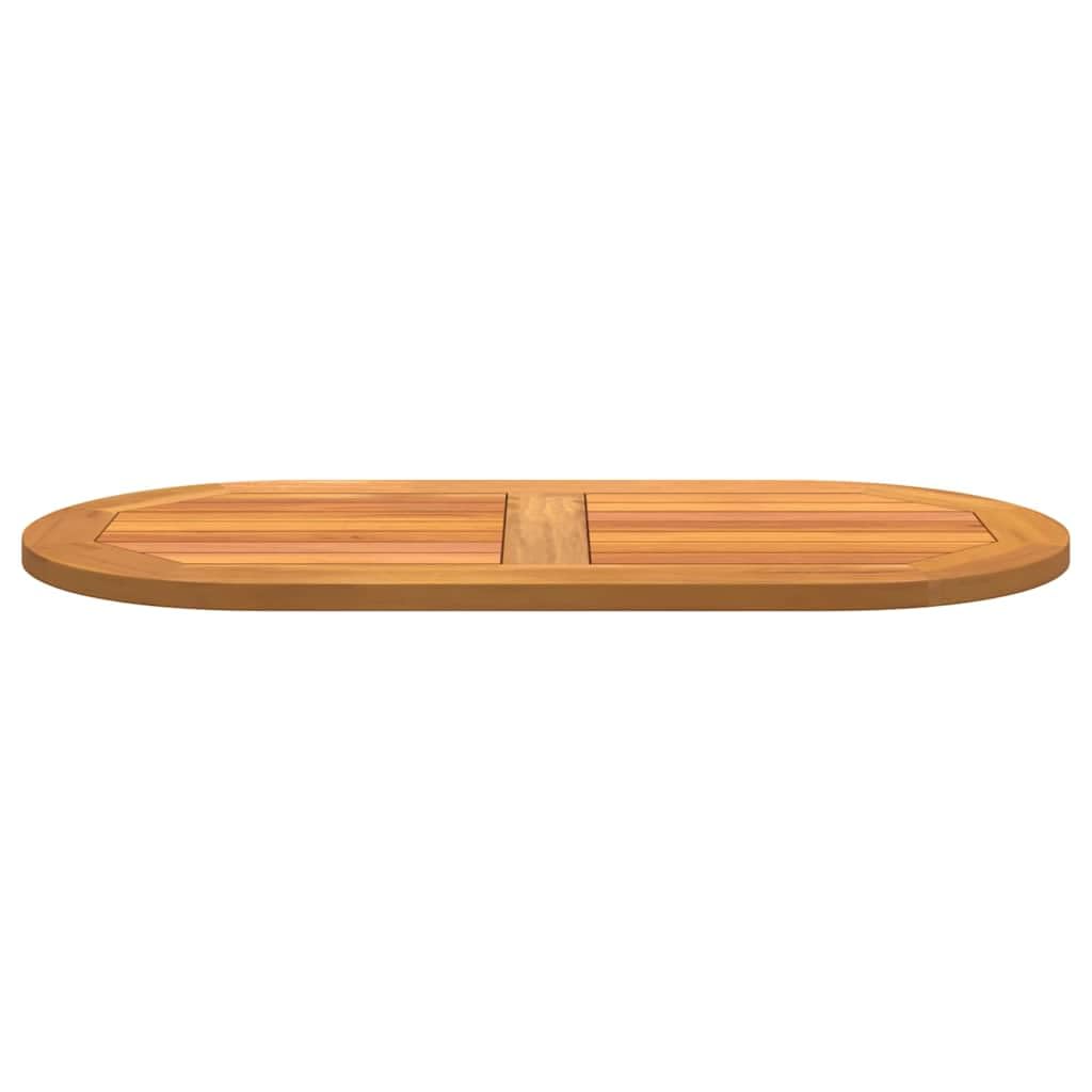 Piano del tavolo in legno massiccio di acacia, 90 x 45 x 2 cm