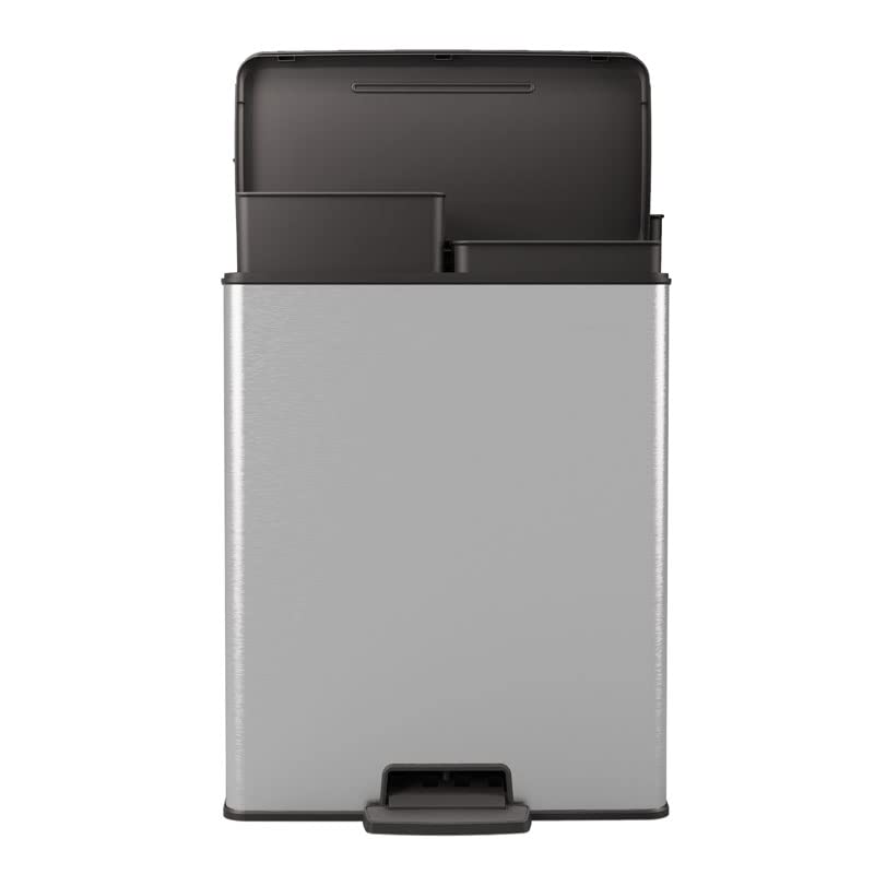 Poubelle Deco Rectangular Duo 65L anti odeur et anti traces - 8