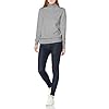Amazon-Essentials-Womens-Long-Sleeve-100-Cotton-Roll-Neck-Sweater Amazon Essentials Women's Long-Sleeve 100% Cotton Roll Neck Sweater, Light Grey Heather, Small