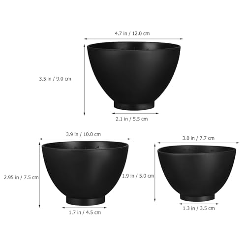 Set de 3 tazones de silicona para mascarilla facial miniatura 4