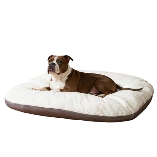Lifetips アメリカン・ピット・ブル・テリア ペットベッド 犬 猫 ソファ風 クッション 洗えるカバー 防水 清潔 ふわふわ 大きめ オールシーズン 滑り止め 軽量 耐久性 低反発 通気性 速乾 抗菌 防臭 防ダニ 丸洗い 取り外し簡単 屋内用 多頭