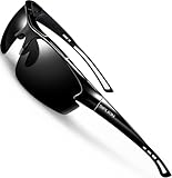 SIPLION Men's Polarized Sunglasses Sports Glasses for Cycling Fishing Golf TR90 Superlight Frame