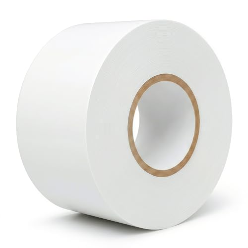 Image of Pipe Wrap Tape,PVC Corrosion Protection,Width White Insulation Tape for Drain Pipe, Metal & Electrical Piping, Underground Pipe ,100' Length x 2 inch Width -10 Mil Thick