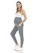 Leggings Depot Women's Maternity Pants Over The Belly Pregnancy Joggers Casual Lounge Pants (Heather Grey, Large)