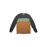KAVU Men's LS Untracked T Long Sleeve Crew Neck T-Shirt - Night Spruce - XXL