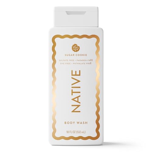 Native Body Wash Holiday Edition Sugar Cookie Scent Contains Naturally Derived Ingredients | For Women & Men Sulfate Paraben & Dye Free Leaving Skin Soft and Hydrated | 18 oz