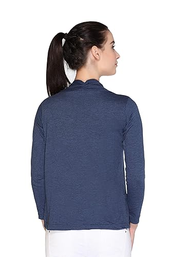 Image of In Love Women's Cotton Blend Front Open Shrug with Pockets | Cotton fabric - lightweight front-open shrug for summer layering