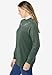 Woman Within Plus Size Layered-Look Sweatshirt - 26/28, Pine Trellis Placement