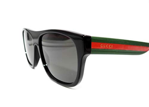 Gucci 0341 Black Web Stripe Square POLARIZED Sunglasses3