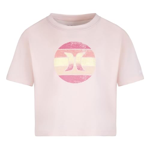 Hurley Girl's Oversized Boxy Graphic T-Shirt (Little Kids)