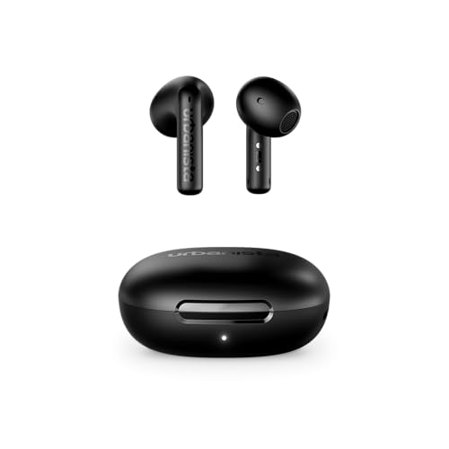 Urbanista Santa Monica Adaptive Noise Cancelling Earphones, ANC Open Fit Earbuds with 6 Mics, Bluetooth 6, Multipoint and IPX4, Touch Control