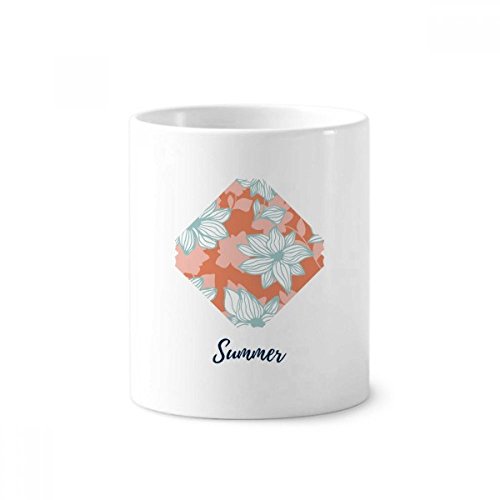 Tasse en céramique fleurs vert orange pour sublimer votre bureau et salle de bain
