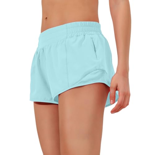 Short de sport femme taille haute anti-frottement pour la gym