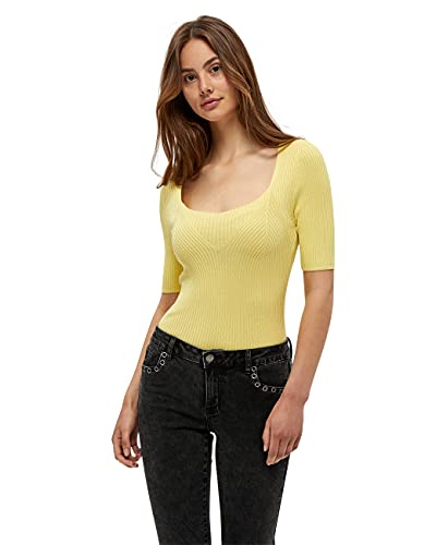 Desires Geisha Rib Tee, T-Shirt a Coste, Donna