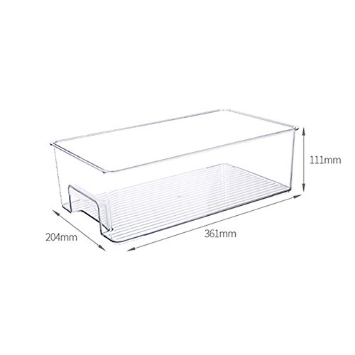 Modern Kitchen Pantry Refrigerator Plastic Organizer Bins Storage Rack Cabinet for Food, Books, Drinks, Fruit, Bathroom Accessories 2 Pcs/set