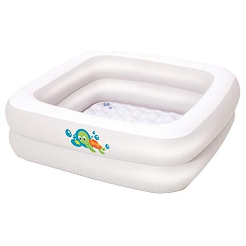 Bestway Inflatable Baby Bath Tub for Home and Travel, White Cover