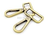  Craftmemore 2 pcs 1–1/10,2 cm Push Gate Snap Crochets en métal pivotant Fermoir à ressort Sac à main matériel Laiton aspect ancien
