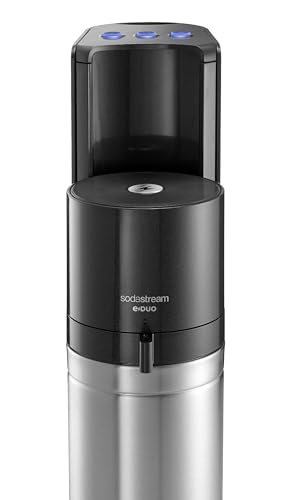 SodaStream E-DUO Wassersprudler mit CO2-Zylinder, Standard Pack (1x Glasfl. 1L + 1x KSTFL 1L, DWS)