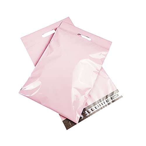 Koperta wysyłkowa, Torby pocztowe 100 szt. Różowe grube koperty polietylenowe z uchwytem w wielu rozmiarach(26x33cm)