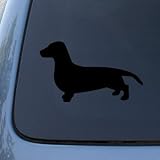 DACHSHUND SMOOTH SILHOUETTE - Dog - Decal Sticker #1504 | Vinyl Color: Black