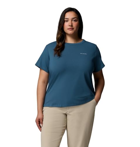 Columbia Sun Trek Damen Kurzarm II, Everblue, 3X – Ansicht 5