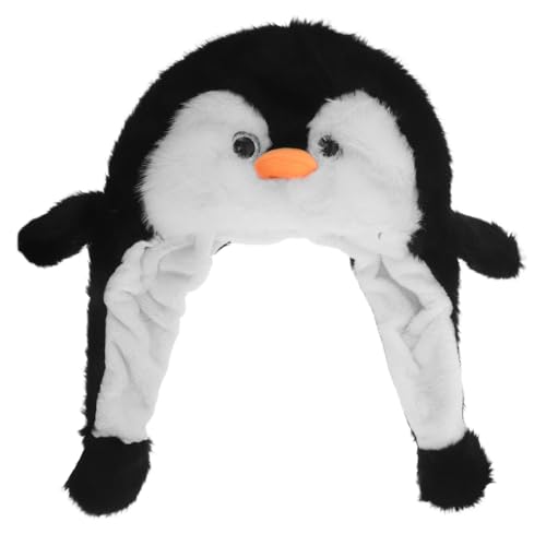 Bonnet pingouin amusant à oreilles mobiles cadeau d'hiver pour fille